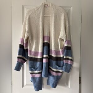 Kohl's Cozy Multicolor Open-Front Cardigan